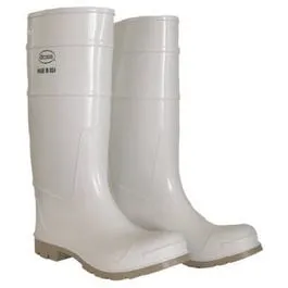 16-Inch Waterproof White Boot, Size 10