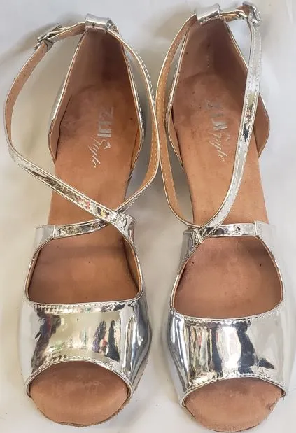 2" Mirror -- Women's Latin Sandal -- Silver