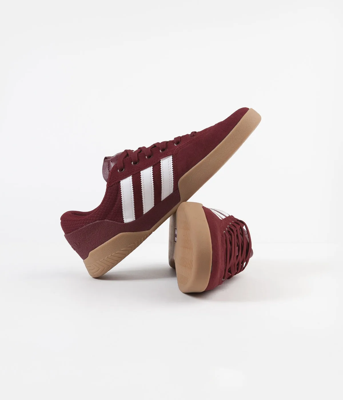 Adidas City Cup Shoes - Collegiate Burgundy / White / Gum4