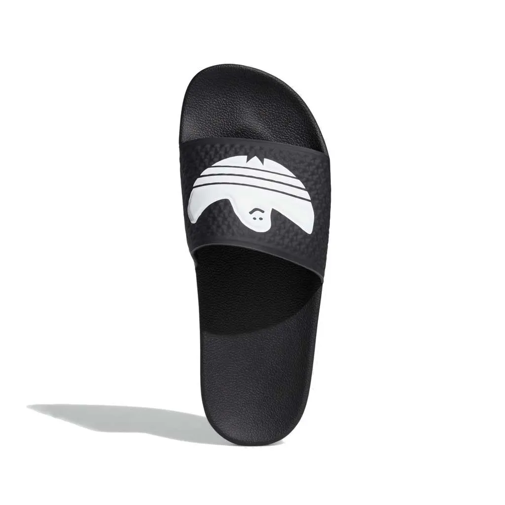 Adidas Shmoofoil Slide - Black/White/White