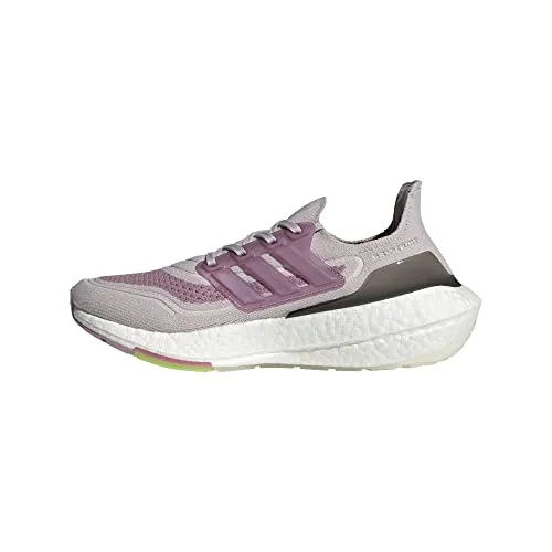 adidas Women's Ultraboost 21 Running Shoe, Ice Purple/White/Rose Tone, 8.5