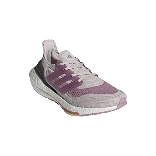 adidas Women's Ultraboost 21 Running Shoe, Ice Purple/White/Rose Tone, 8.5