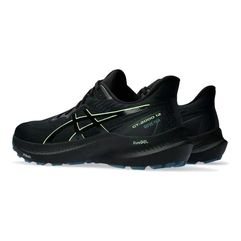 Asics Mens Trainer GT-2000 12 GTX Black/Illuminate Green