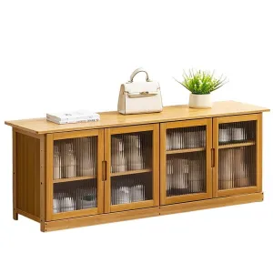 Bamboo Entryway Household Furniture Shoe Cabinet Shoe Rack Organizer Bench Seat