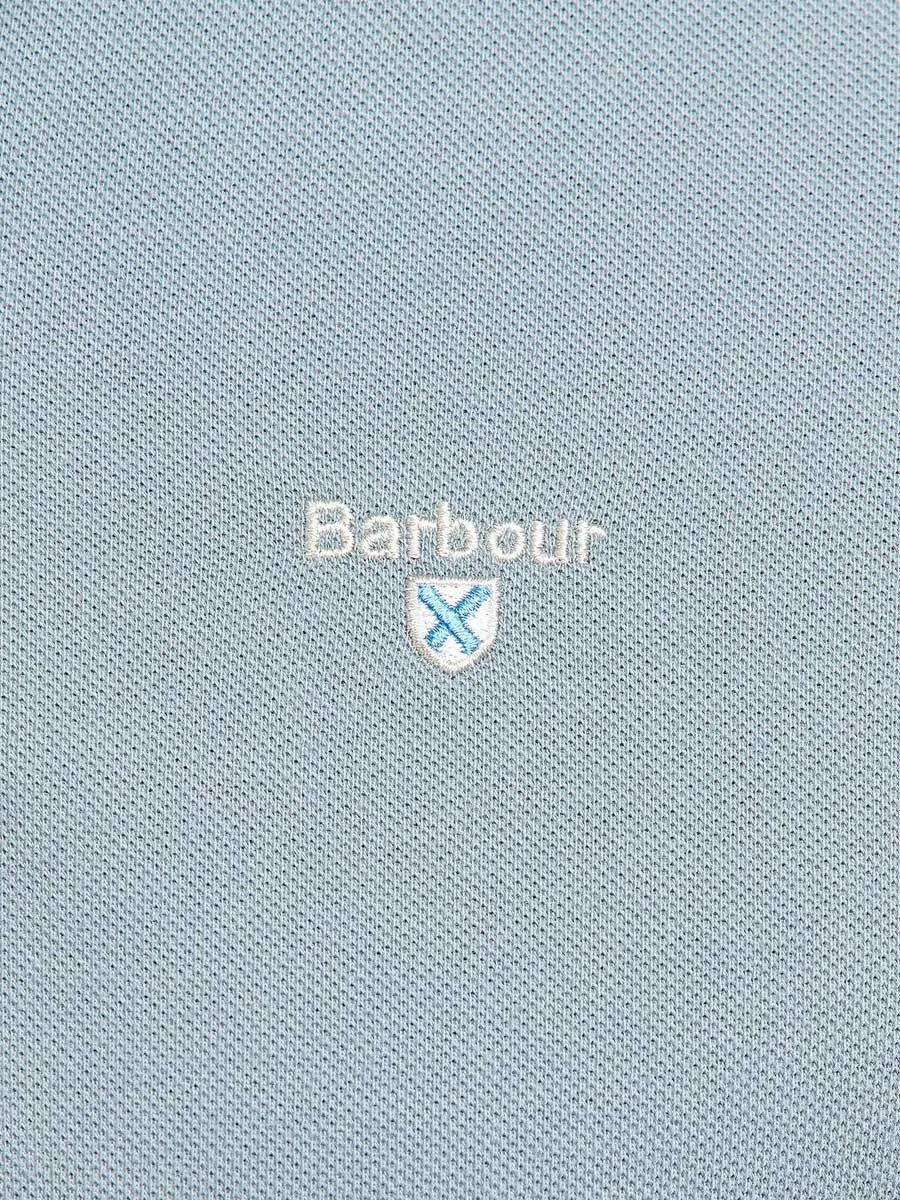 BARBOUR Sports Polo Shirt - Men's - Washed Blue