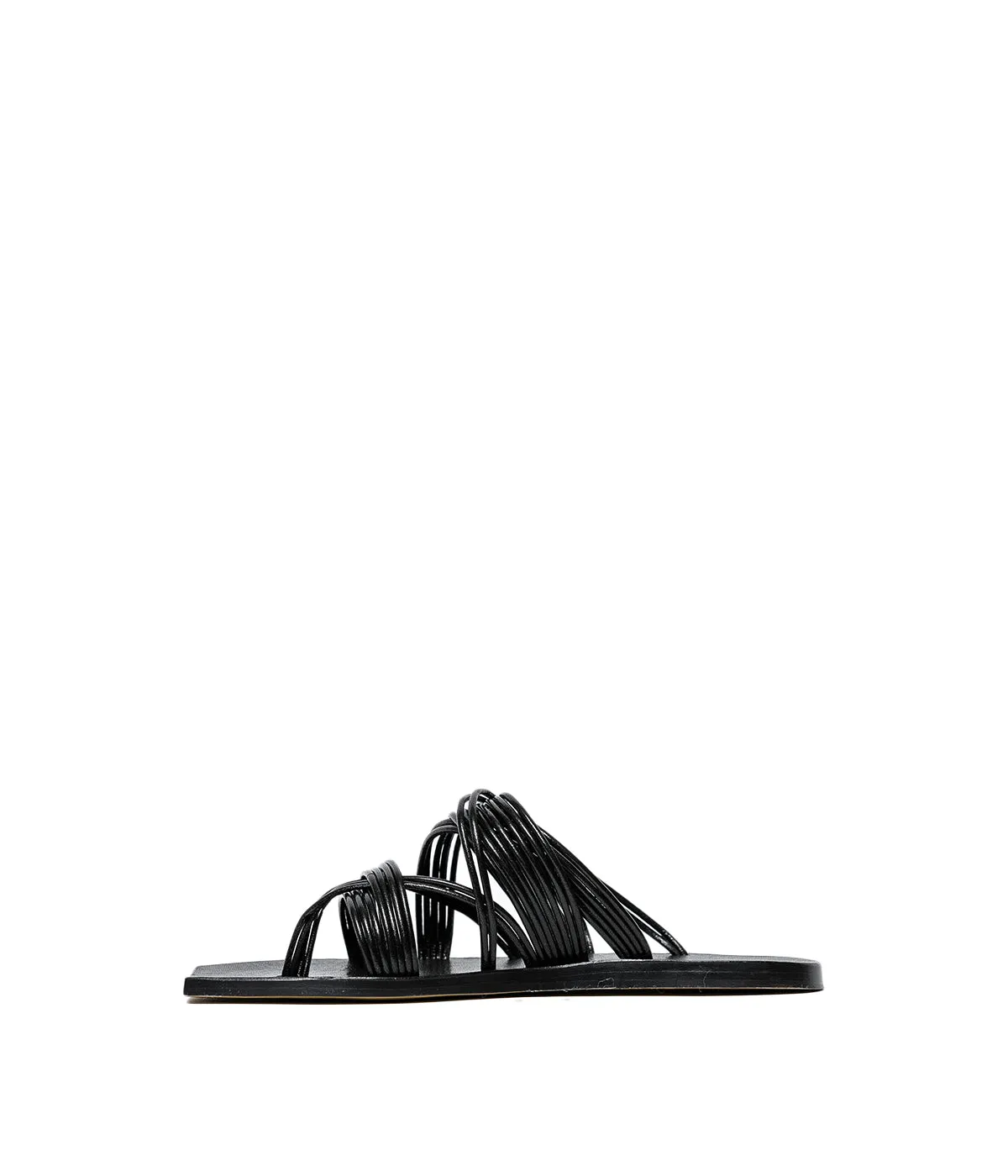 Black Tangle Sandals