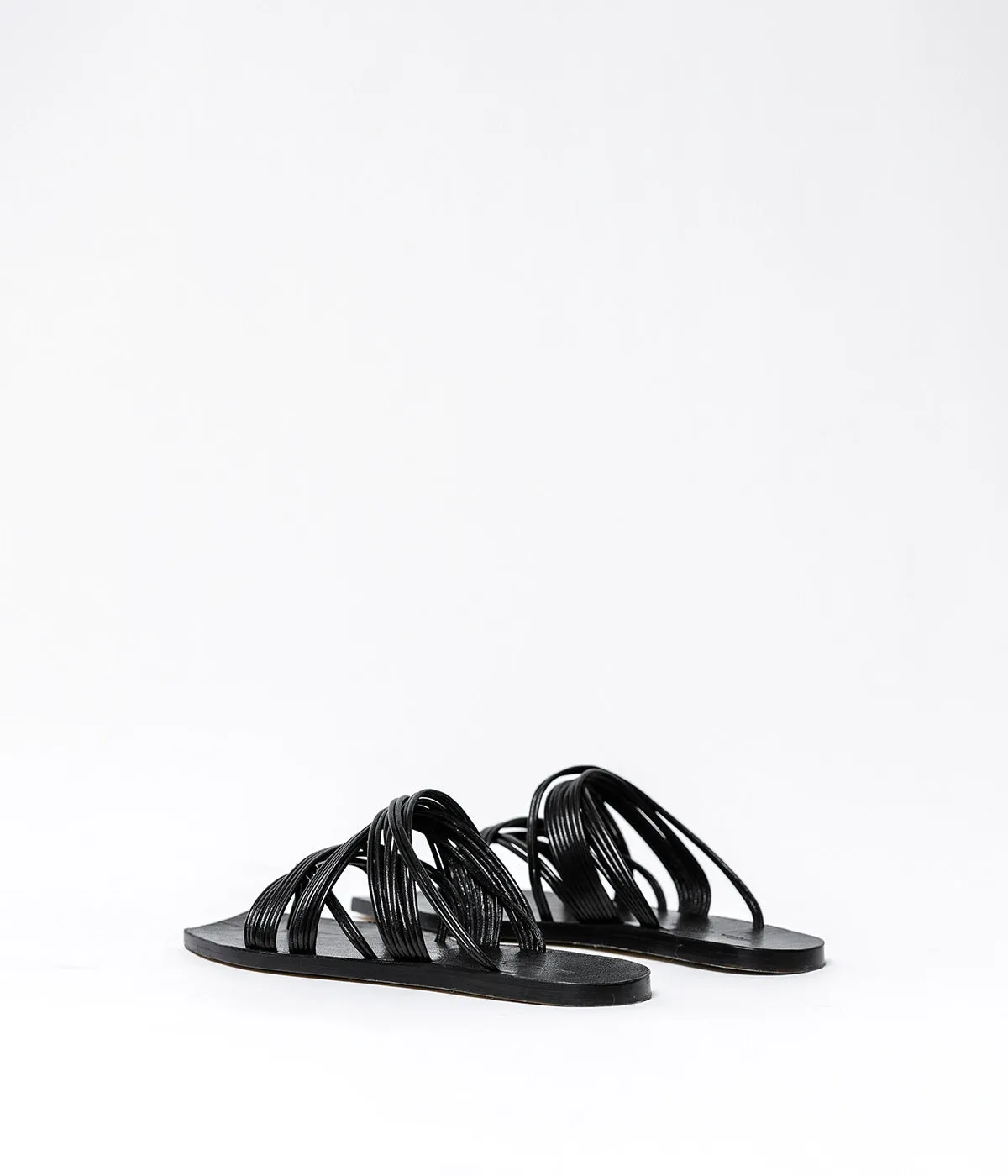 Black Tangle Sandals