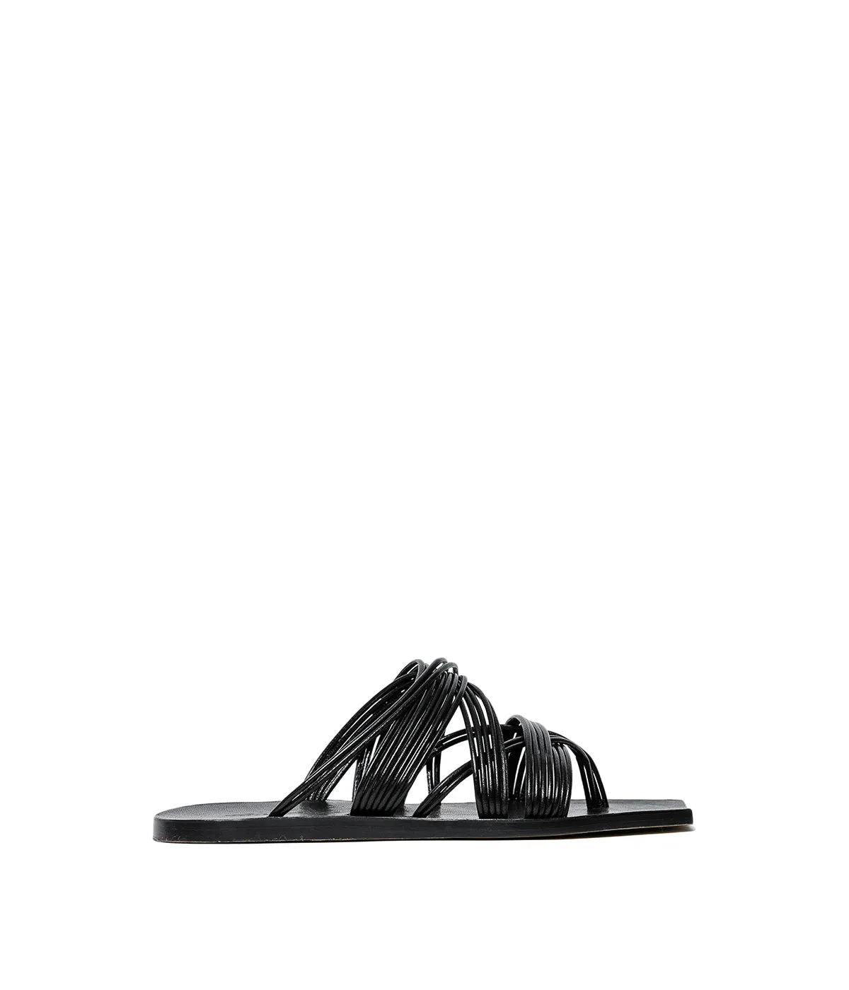 Black Tangle Sandals