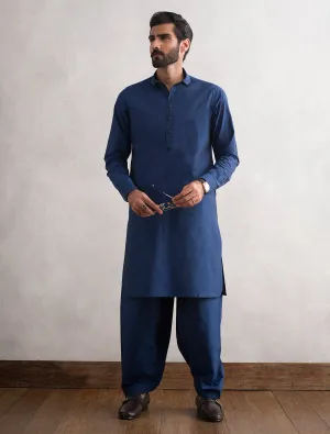 BLUE TWO-TONE KAMEEZ SHALWAR