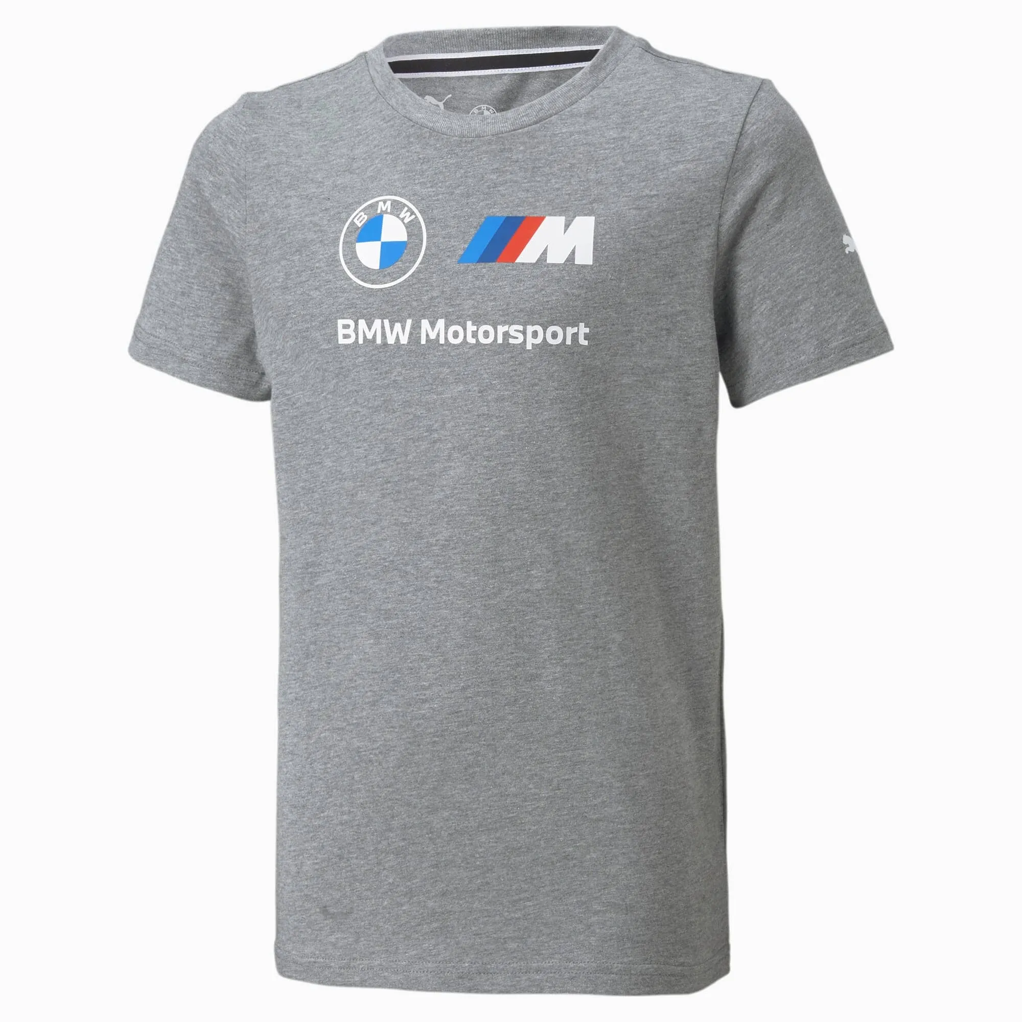 BMW M Motorsport Puma Essentials Kids Logo T-Shirt - Youth Green/Gray/Black