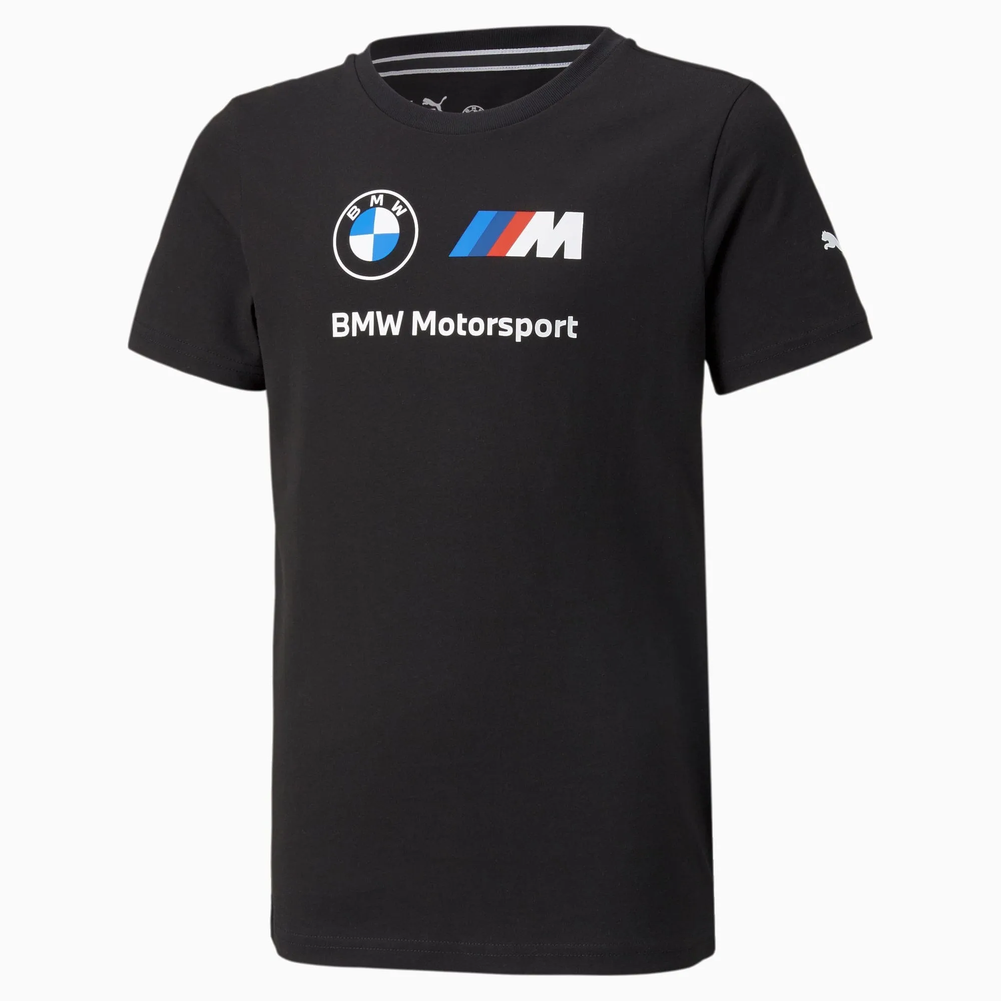 BMW M Motorsport Puma Essentials Kids Logo T-Shirt - Youth Green/Gray/Black