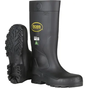 Boss 383-820/8 Black PVC Full Safety Steel Toe and Midsole Boot