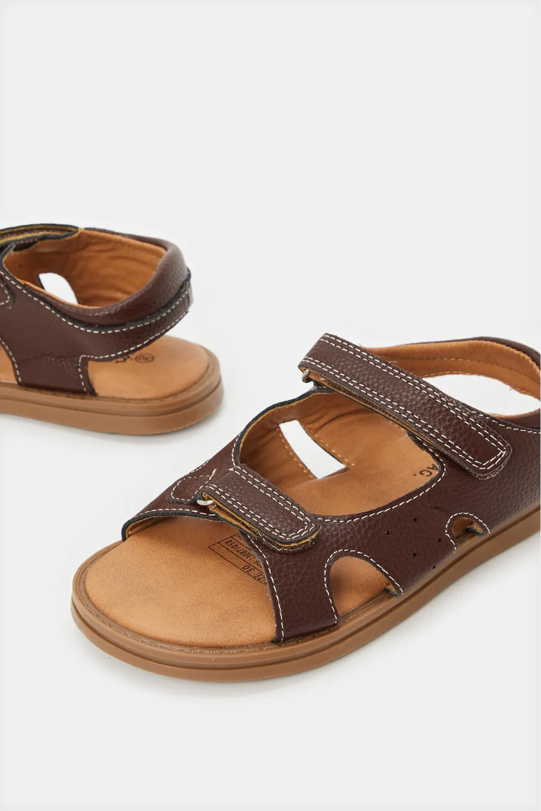 Boys Brown Comfort Sandals