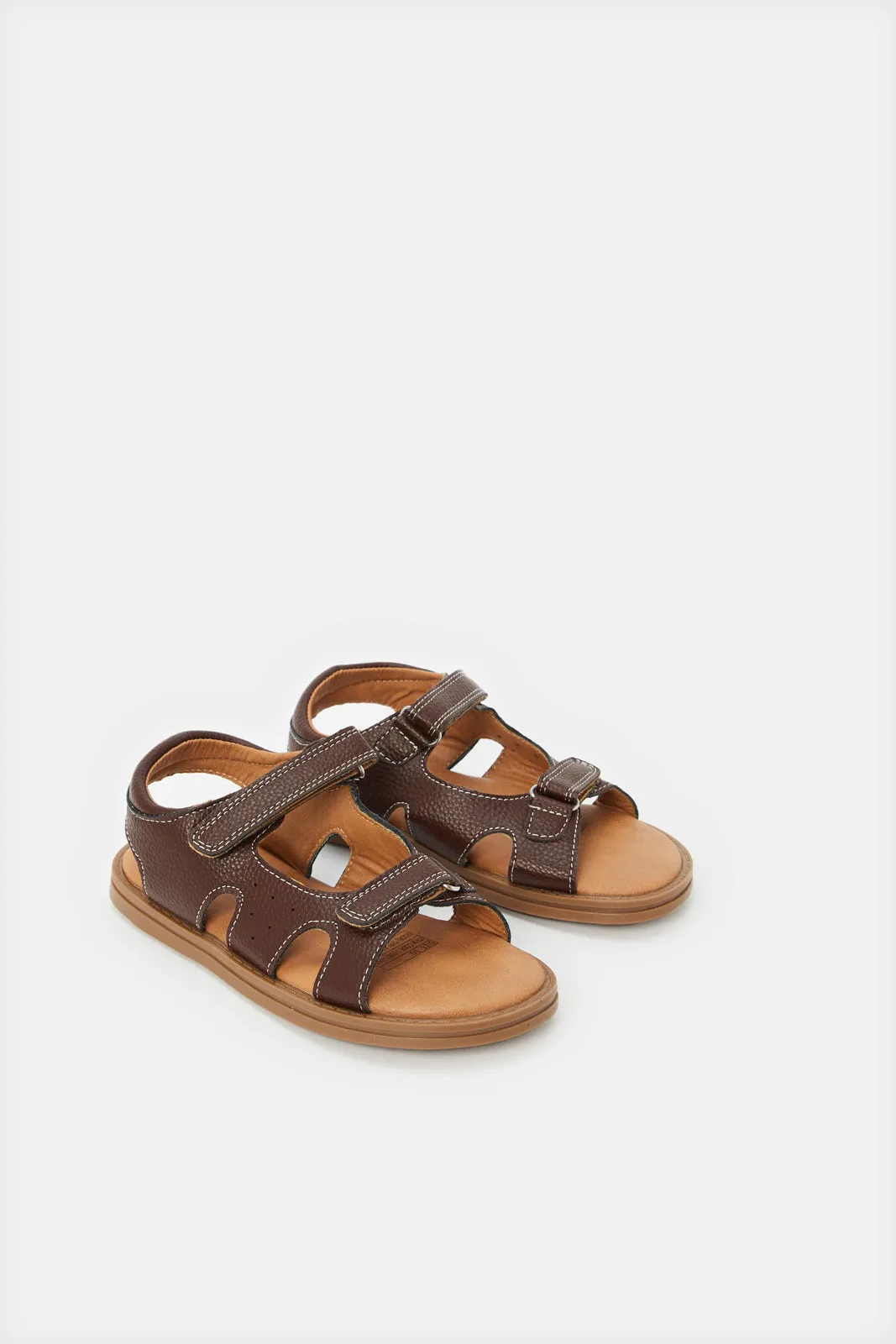 Boys Brown Comfort Sandals