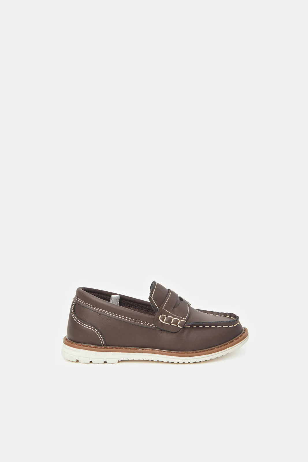 Boys Brown Penny Loafer