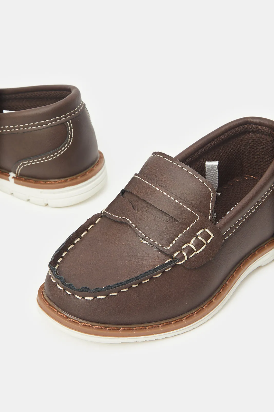 Boys Brown Penny Loafer