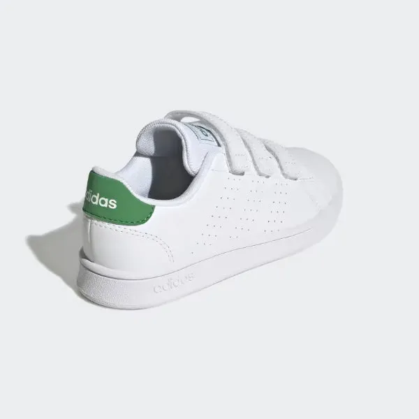 BOYS WHITE AND GREEN VELCRO SNEAKERS