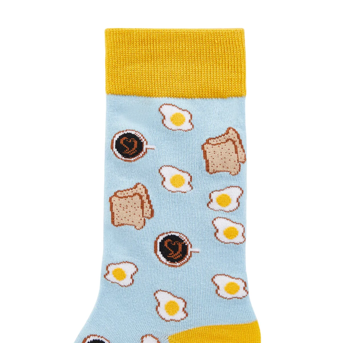 Breakfast Printed Crew Length Socks