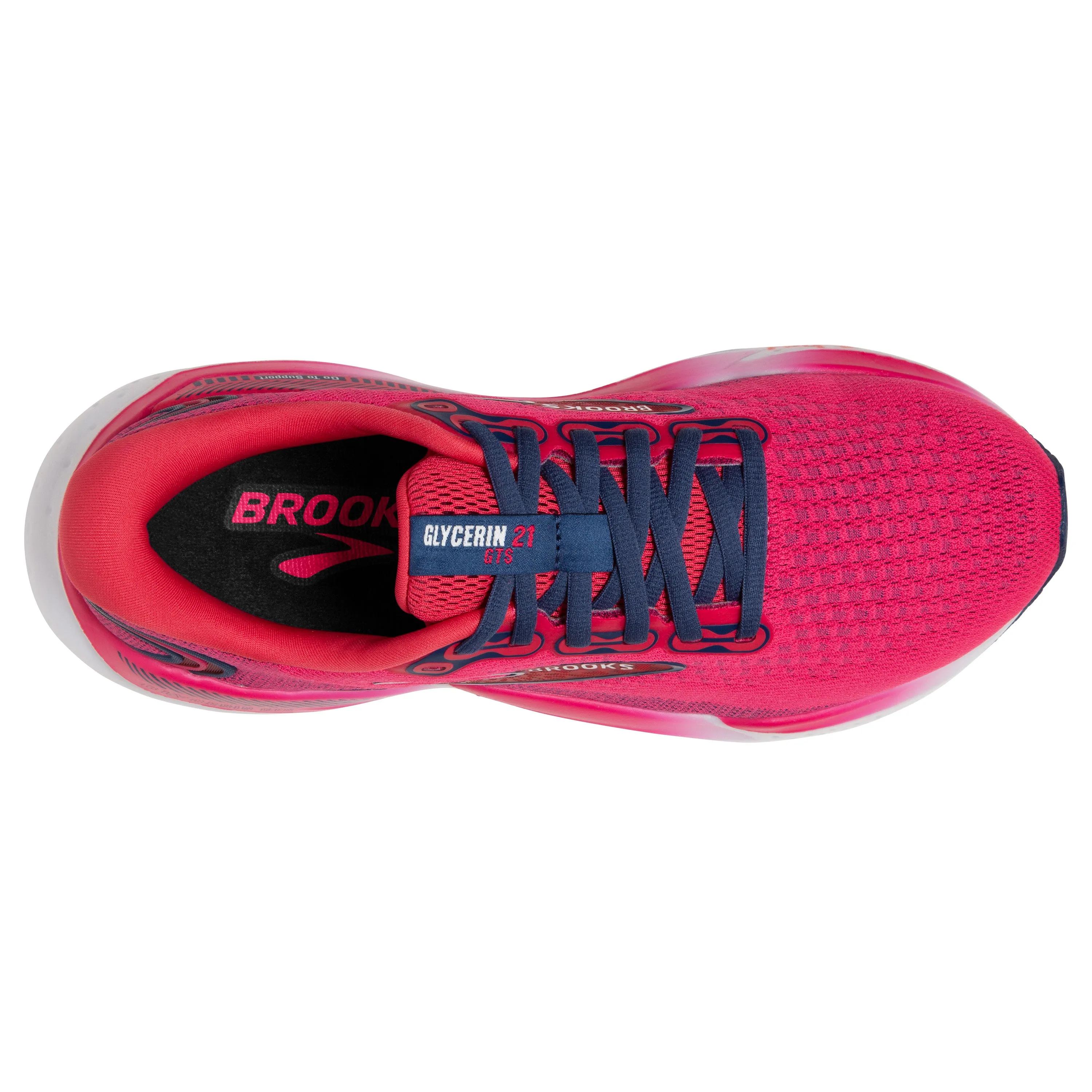 Brooks Womens Trainer Glycerin GTS 21 Raspberry/Estate Blue