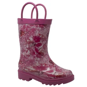 Case IH Toddler's Camo Rubber Boot Pink