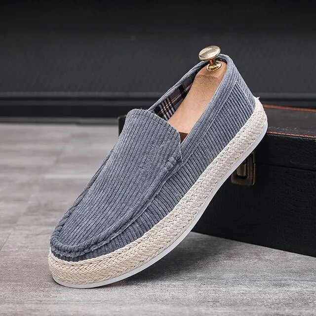 Casual Solid Canvas Slip-On Shoes