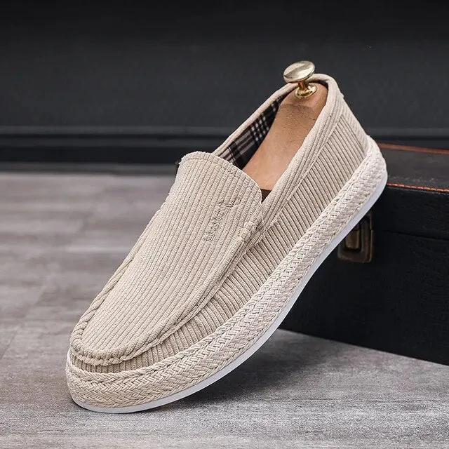 Casual Solid Canvas Slip-On Shoes