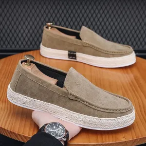 Casual Solid Canvas Slip-On Shoes