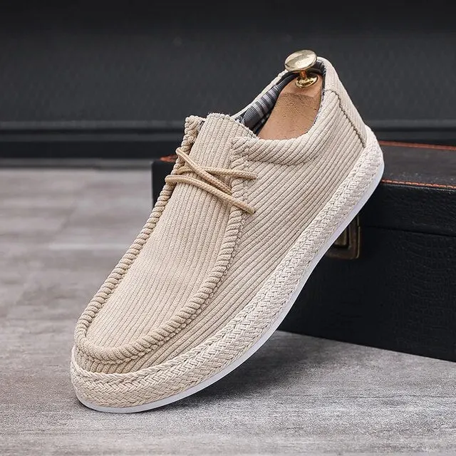 Casual Solid Canvas Slip-On Shoes