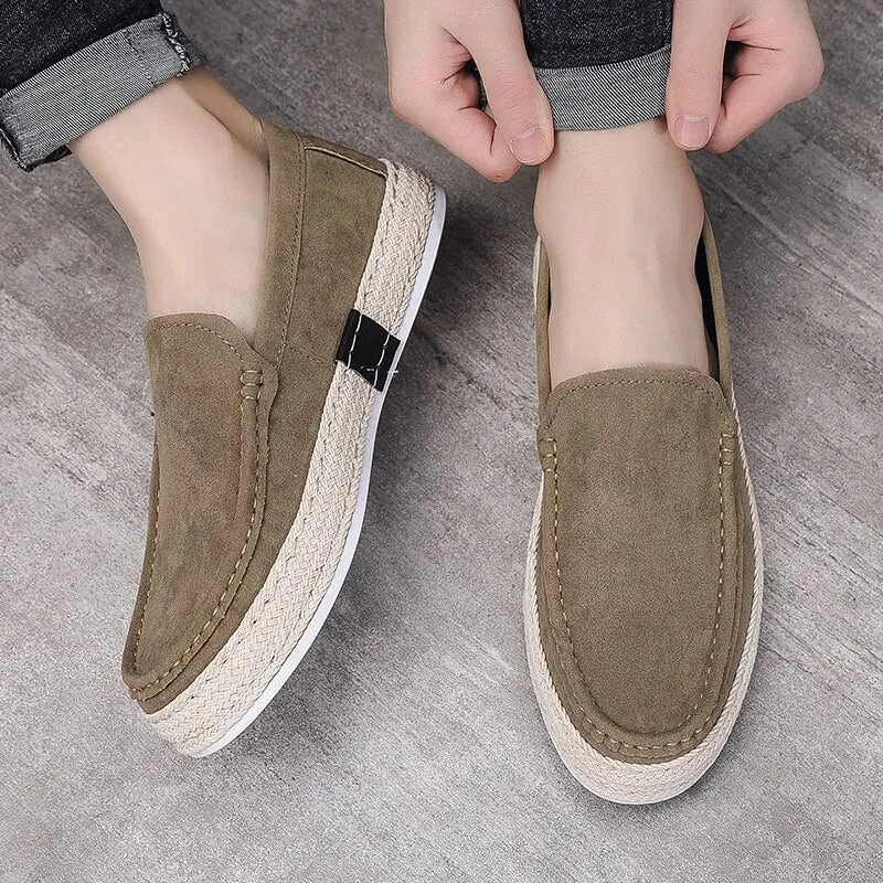 Casual Solid Canvas Slip-On Shoes