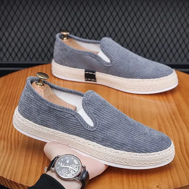 Casual Solid Canvas Slip-On Shoes