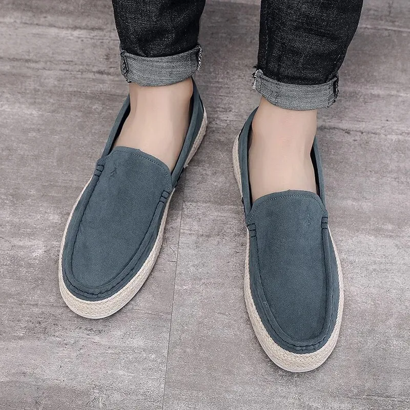 Casual Solid Canvas Slip-On Shoes