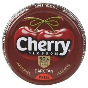 Cherry Blossom Dark Tan Shoe Polish 40 g