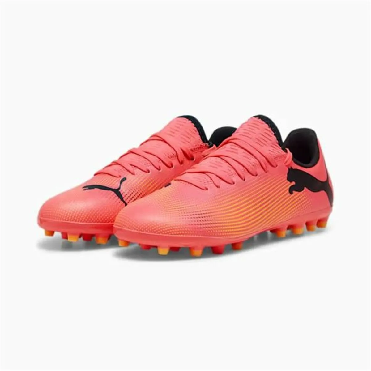 Children's Multi-stud Football Boots Puma Future 7 Play MG Orange Dark Orange