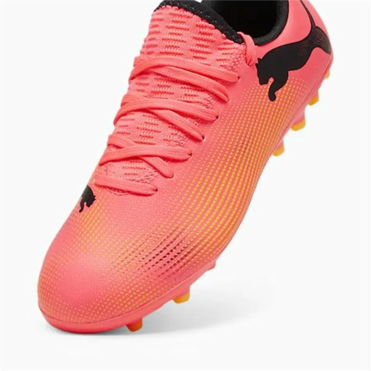 Children's Multi-stud Football Boots Puma Future 7 Play MG Orange Dark Orange