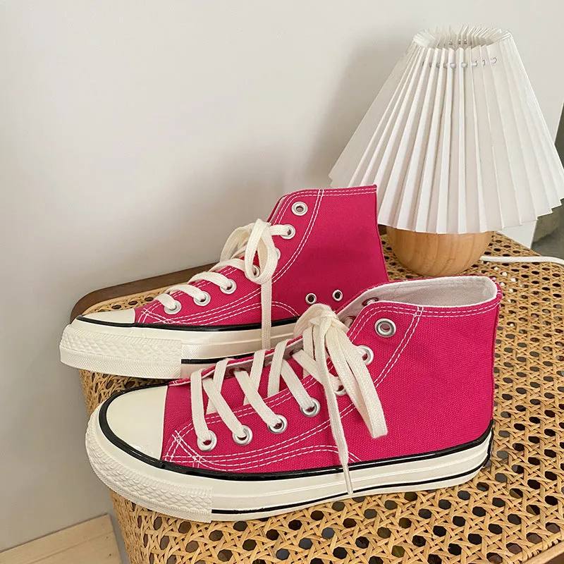 Classic High-Cut Canvas Sneakers for Women