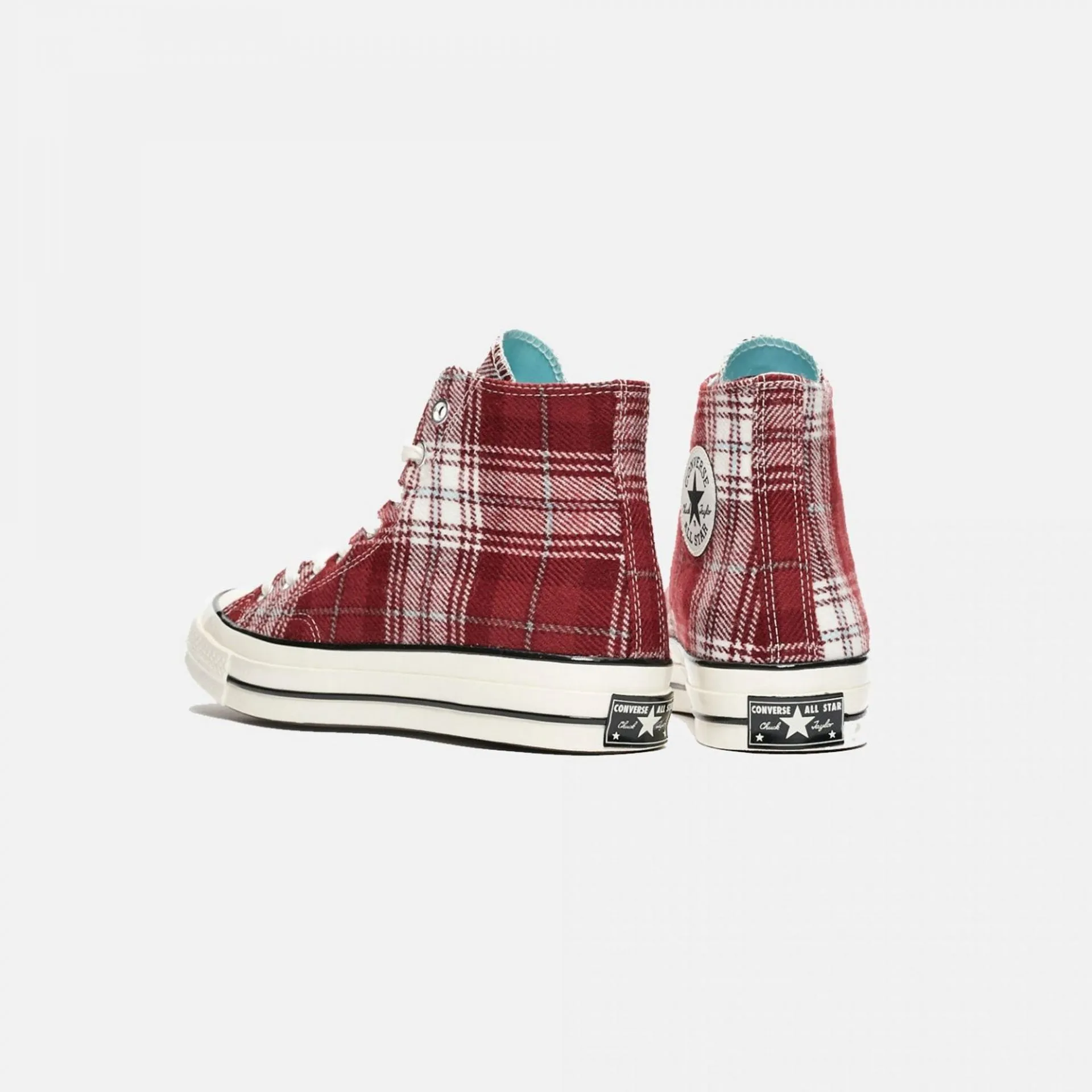 Converse | CHUCK TAYLOR 70 ELEVATED PLAID HI DARK BURGUNDY