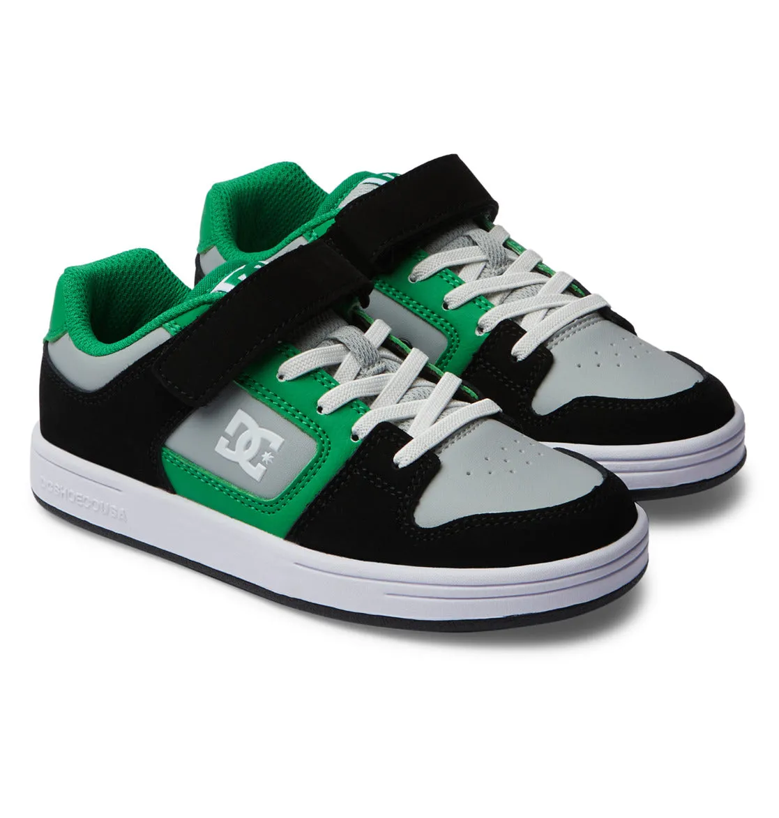 DC Shoes Kids Manteca 4 V Skateboarding Trainers Hook and Loop Skate Shoes