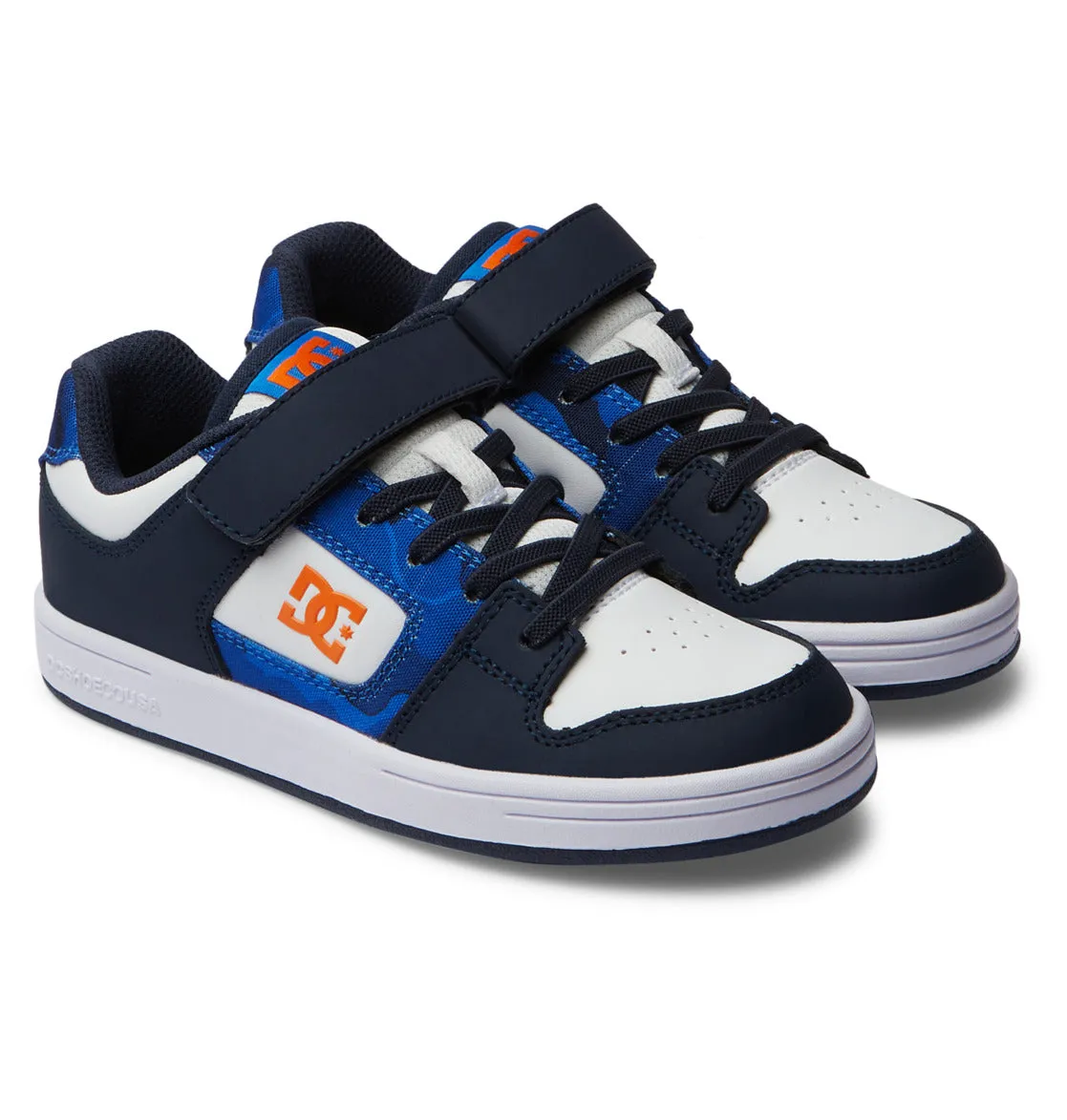 DC Shoes Kids Manteca 4 V Skateboarding Trainers Hook and Loop Skate Shoes