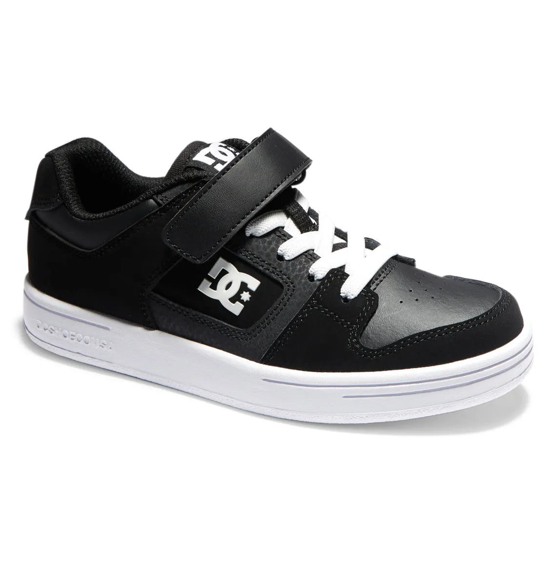 DC Shoes Kids Manteca 4 V Skateboarding Trainers Hook and Loop Skate Shoes