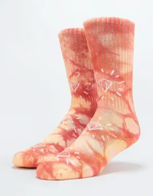 Diamond Supply Co. Outshine Washed Crew Socks - Coral