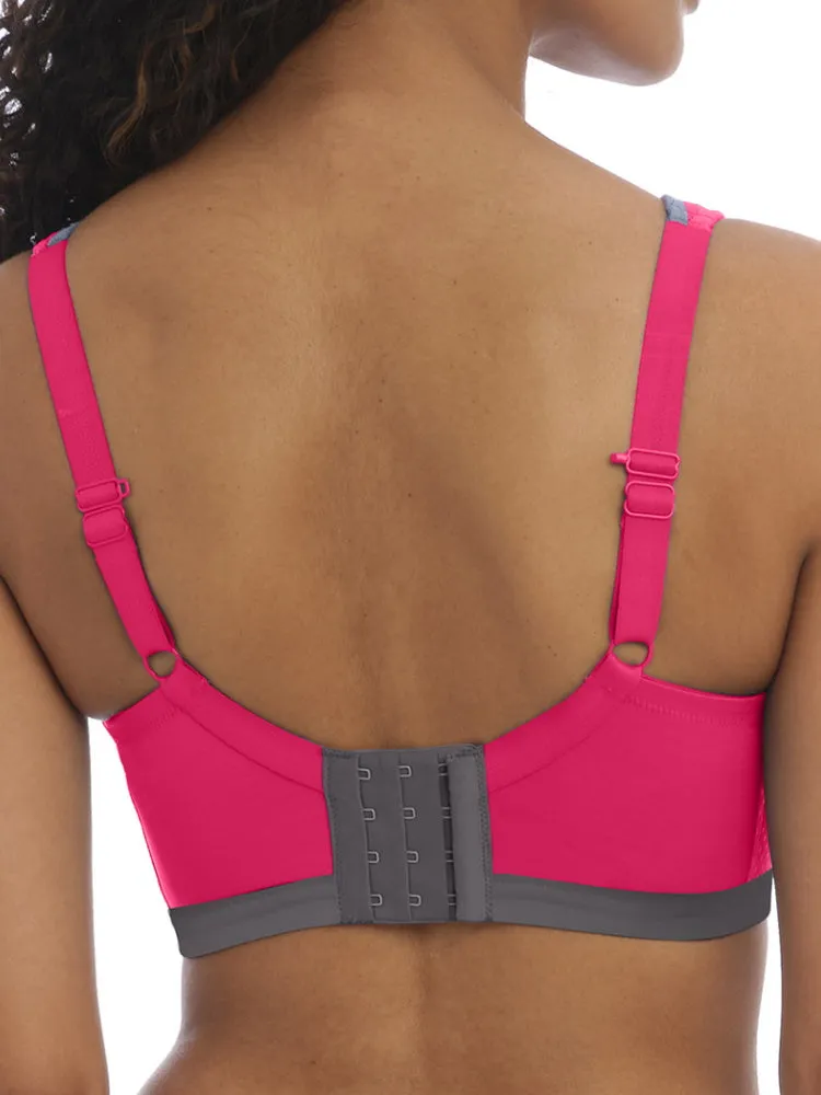 Dynamic Non-Wired Sports Bra - Hot Crimson