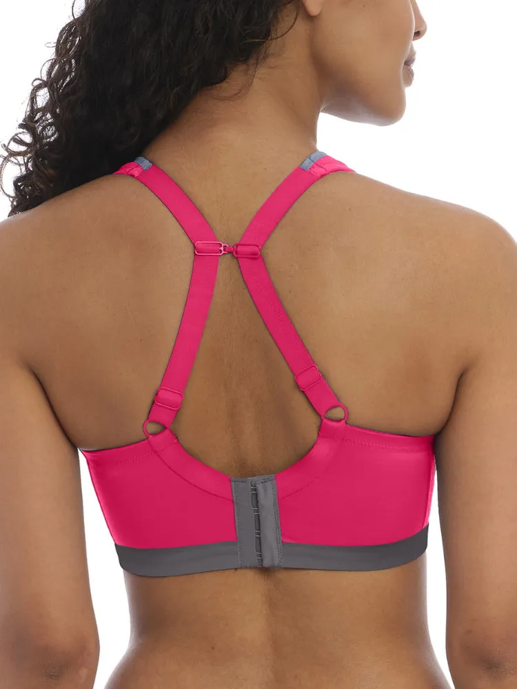 Dynamic Non-Wired Sports Bra - Hot Crimson