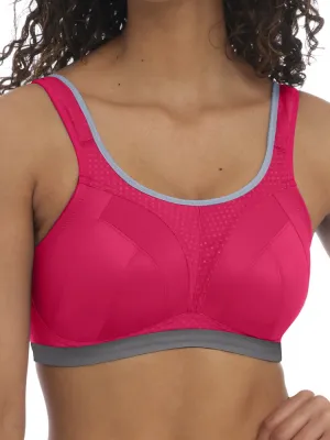 Dynamic Non-Wired Sports Bra - Hot Crimson