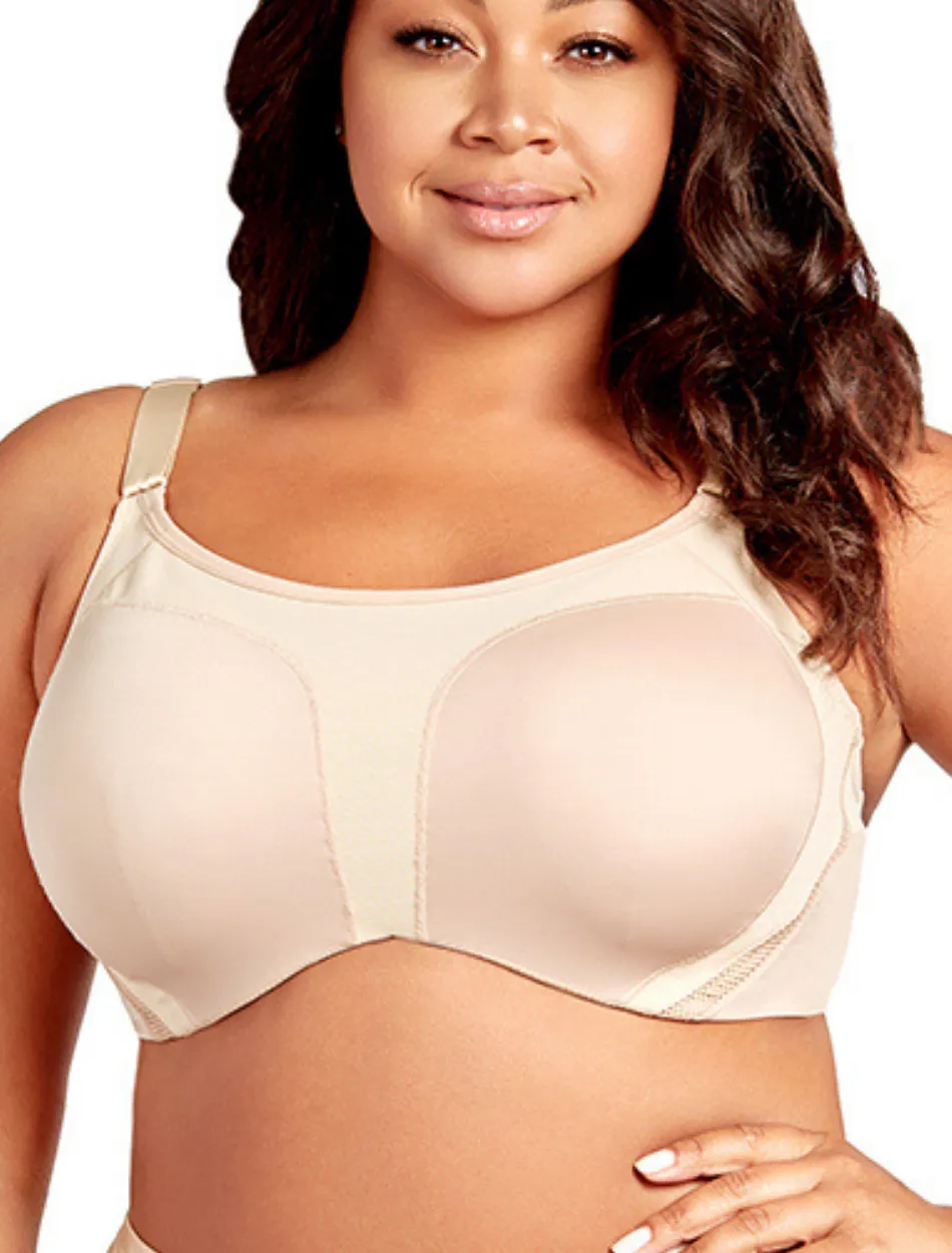 Elila Sports Bra, Nude | Nude Elila Sports Bra 2511 | Elila Microfiber Underwire Sports Bra, Nude