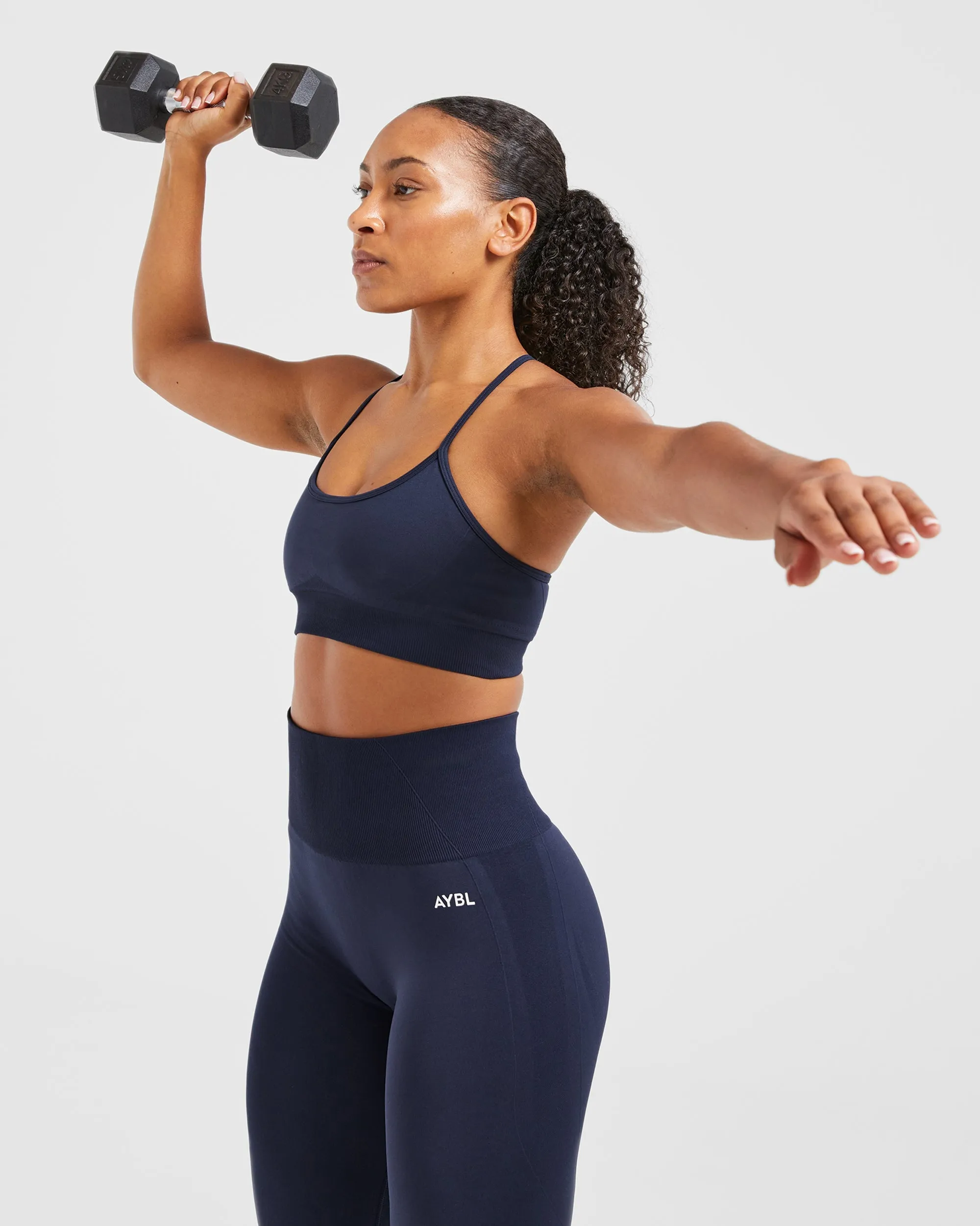 Empower Seamless Sports Bra - Navy