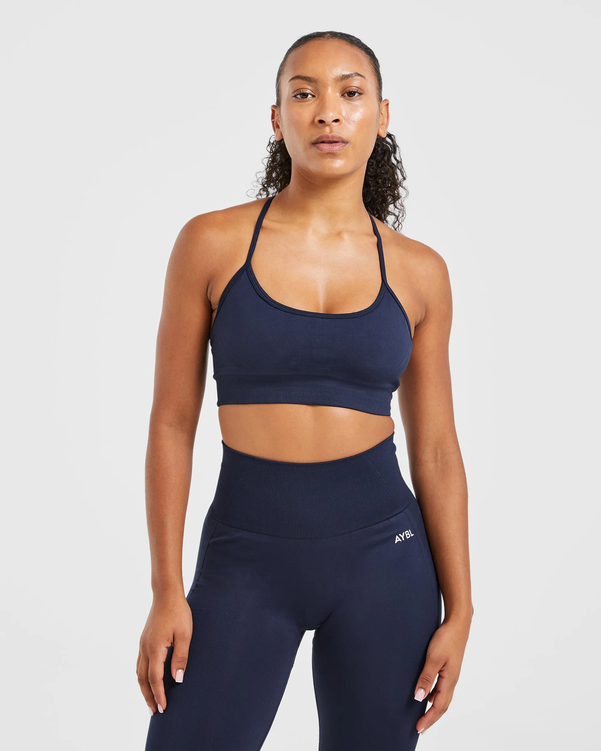 Empower Seamless Sports Bra - Navy