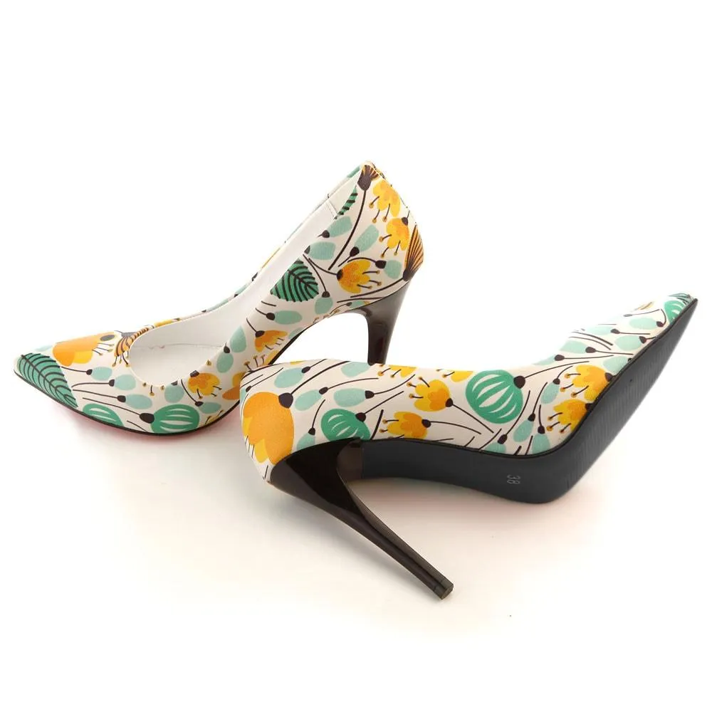 Flowers Heel Shoes STL4007