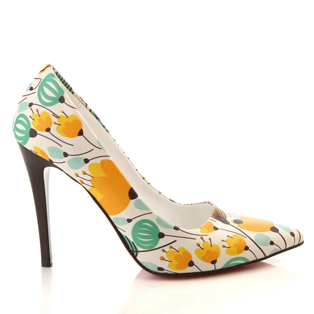 Flowers Heel Shoes STL4007