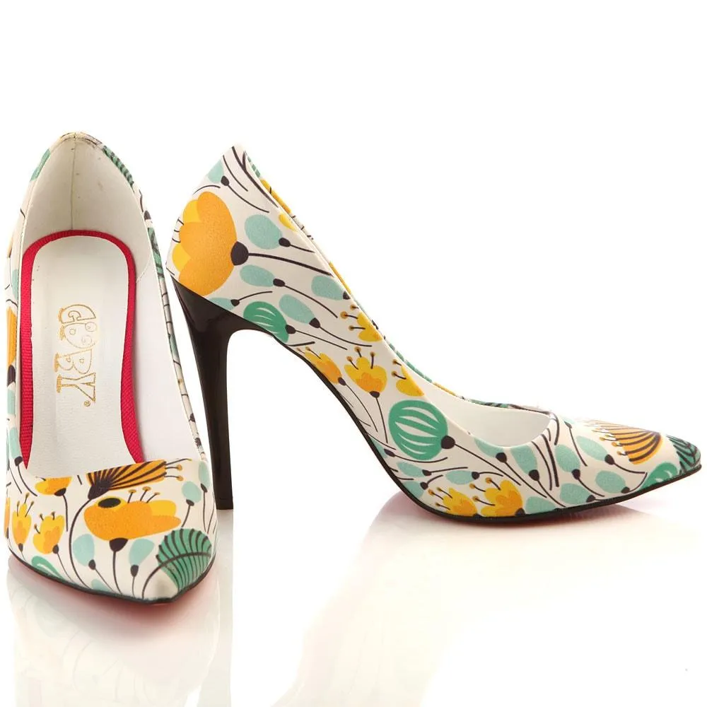 Flowers Heel Shoes STL4007