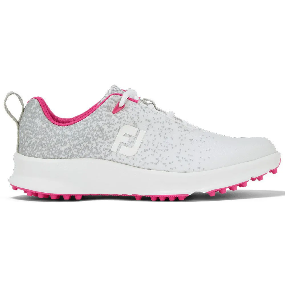 FootJoy Ladies Leisure Spikeless Shoe - Silver/White/Fuchsia